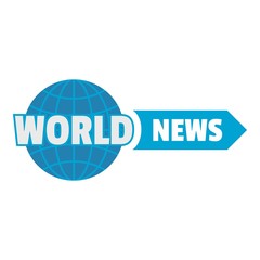 World important news icon. Flat illustration of world important news vector icon for web.