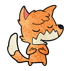 friendly cartoon fox