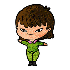 cartoon woman