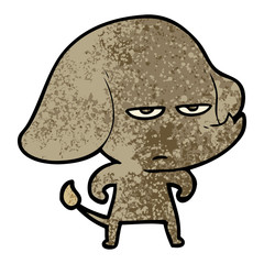 annoyed cartoon elephant