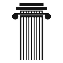 Cylindrical column icon. Simple illustration of cylindrical column vector icon for web.