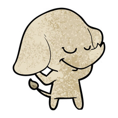 cartoon smiling elephant