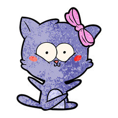 Fototapeta premium cartoon cat