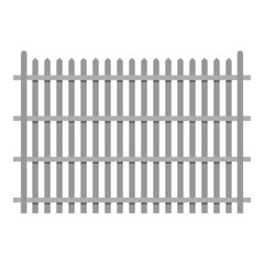 Country fence icon. Flat illustration of country fence vector icon for web.