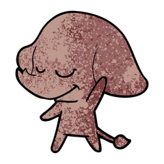 cartoon smiling elephant