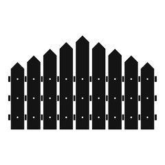 Triangular fence icon. Simple illustration of triangular fence vector icon for web.