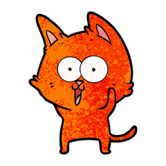 funny cartoon cat
