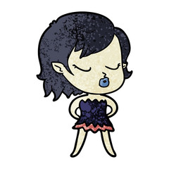 cute cartoon vampire girl