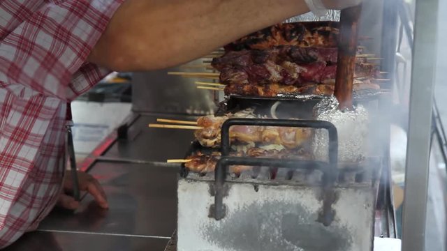 food stand in New York City