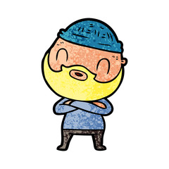 cartoon bearded man