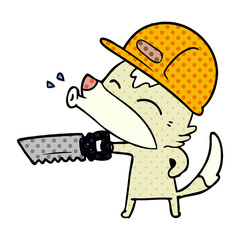 howling wolf cartoon