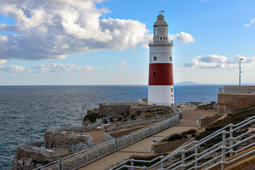 Lighthouse at Europa point in Gibraltar