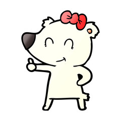 Fototapeta premium polar bear cartoon