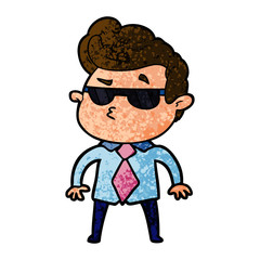 cartoon cool guy