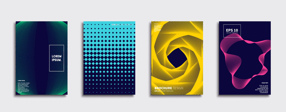 Minimal Vector cover designs. Future Poster template.