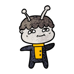 friendly cartoon spaceman