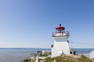 Fototapeta na wymiar Cape Enrage Lighthouse in the Bay of Fundy