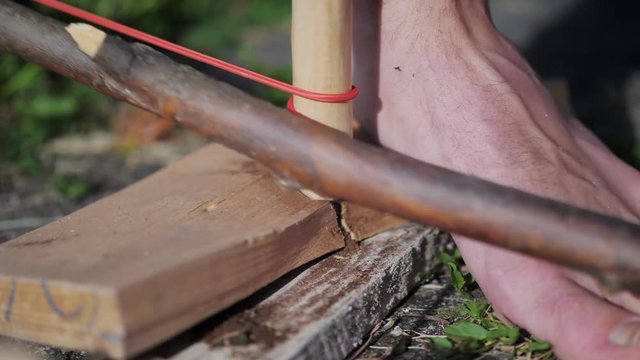 Feuer erzeugen mit Feuerbogen Schritt 6