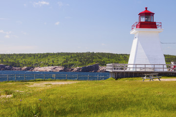 Neils Harbour Lighthouse in Nova Scotia