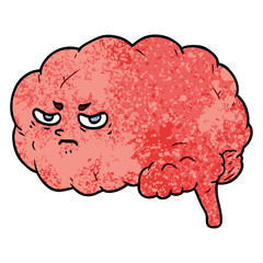 cartoon angry brain