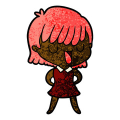 cartoon woman