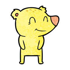 friendly bear cartoon