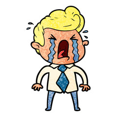 cartoon crying man