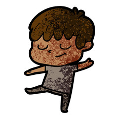 cartoon happy boy