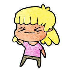 cartoon woman
