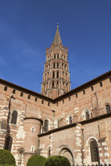 Fototapeta na wymiar Basilica of St. Sernin in Toulouse