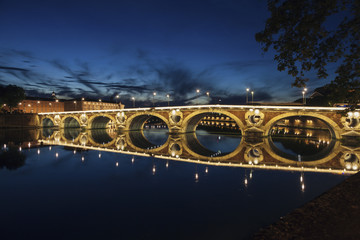 Fototapeta na wymiar Pont Neuf in Toulouse