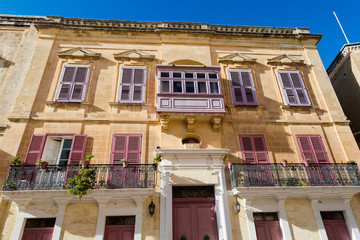 Architecture of Mdina on Malta