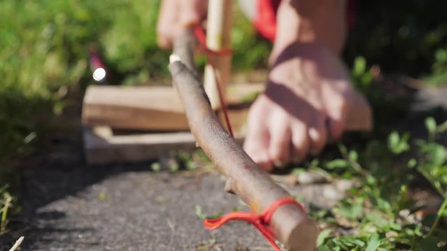 Feuer erzeugen mit Feuerbogen Schritt 5