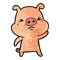 cartoon grumpy pig