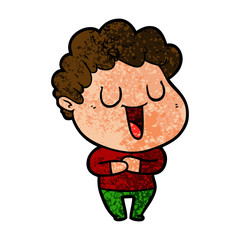 laughing cartoon man