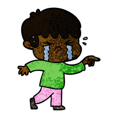 cartoon boy crying