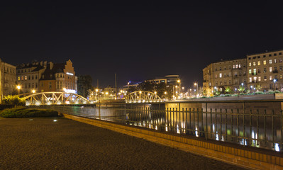 Fototapeta na wymiar Wroclaw by night, Poland