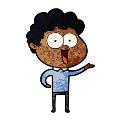 excited man cartoon