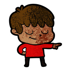 cartoon happy boy