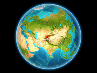 Kyrgyzstan on planet Earth