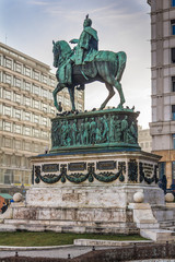 Belgrade, Serbia - January 27, 2016: Prince Mihailo Monument