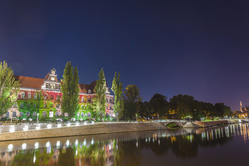 Wroclaw by night, Poland