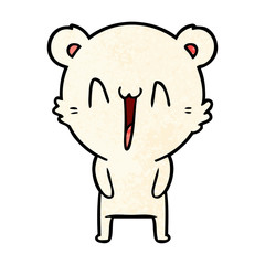 happy polar bear cartoon