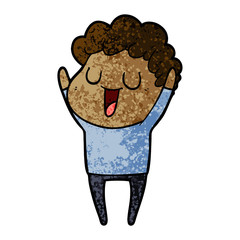 laughing cartoon man
