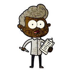 shocked cartoon salesman