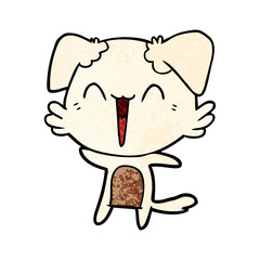 happy little dog cartoon