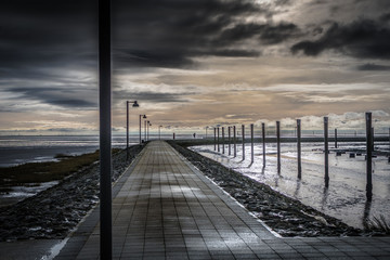 Obraz premium Juist Töwerland Winterimpressionen