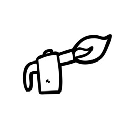 cartoon welding torch