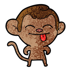 Obraz premium funny cartoon monkey