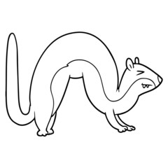 cartoon weasel